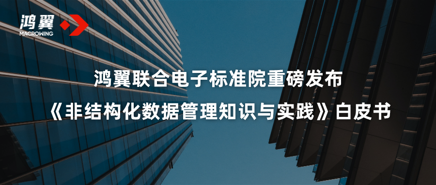 鸿翼联合电子标准院重磅发布《非结构化数据管理知识与实践》白皮书