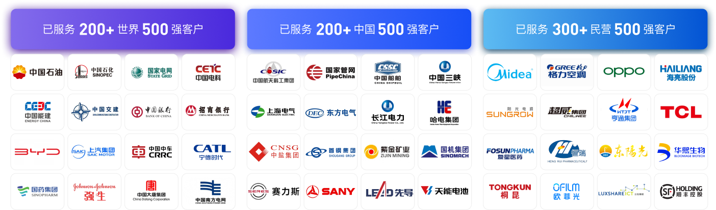 500强客户logo墙